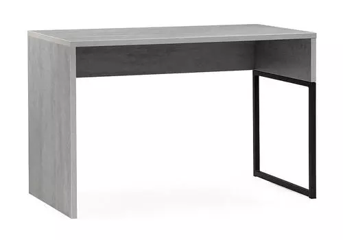 Стол письменный Ниа 115х60 бетон / черный матовый