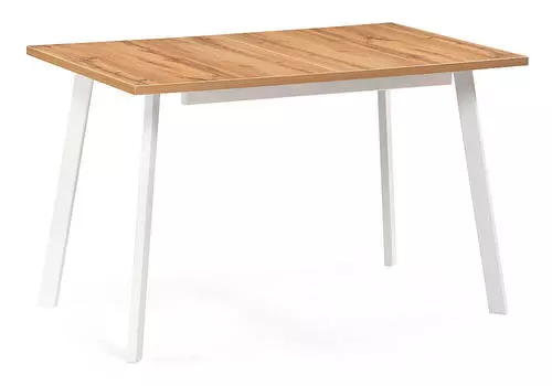 Стол Колон Лофт 120(160)х75х75 дуб вотан/белый матовый