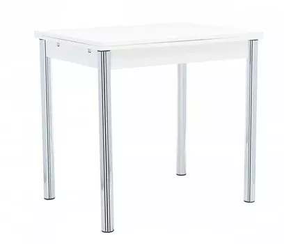 Стол раздвижной Leset Марсель 1Р 800(1470)*600*753 Хром/Белый