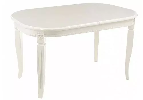 Стол Romeo без патины/молочный