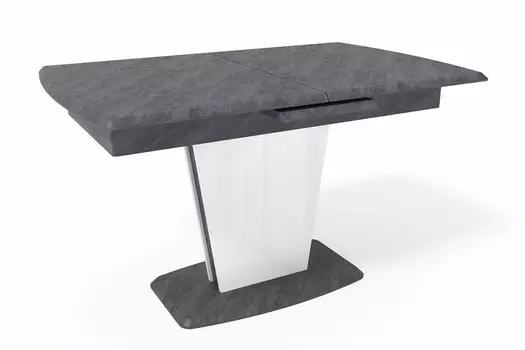 Стол Шарли, Белый/Бетон серый