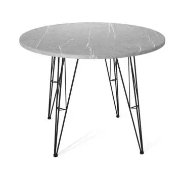 Стол Sheffilton SHT-TU10/90 МДФ чёрный муар/серый мрамор