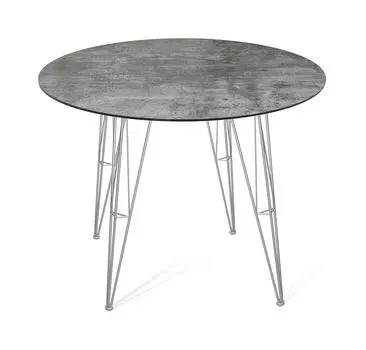 Стол Sheffilton SHT-TU10/ТT27-1 90 пластик HPL хром лак/бостон тёмный