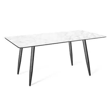 Стол Sheffilton SHT-TU14/ТT27-1 120/76 пластик HPL чёрный муар/белая аврора