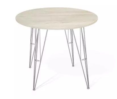 Стол SHT-TU10/80 ЛДСП хром лак/дуб беленый