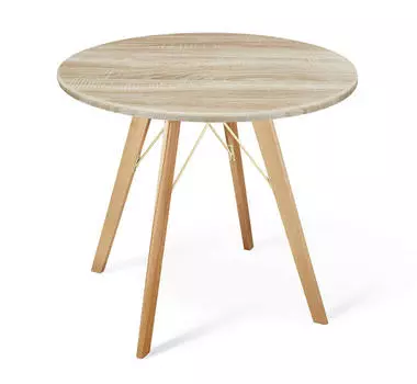 Стол SHT-TU9/80 МДФ прозрачный лак/дуб сонома светлый