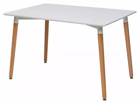 Стол TANSY 120 белый/массив бука