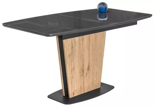 Стол Теон графит/дуб антор натуральный