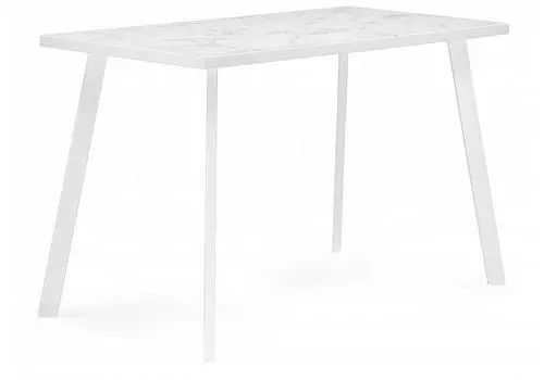 Стол Тринити Лофт 120 25 мм сабия / белый матовый