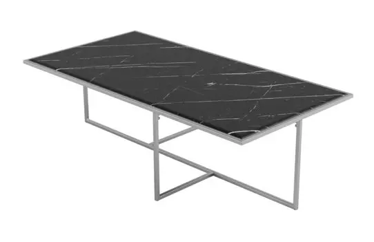 Стол журнальный Амадео (черный мрамор)