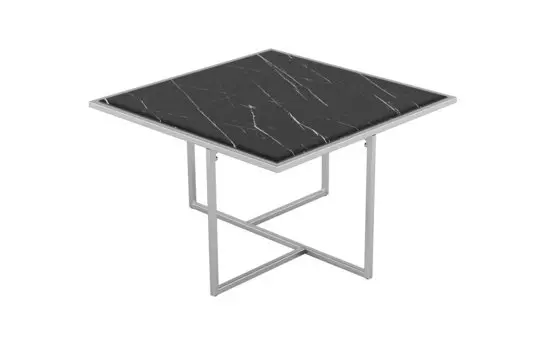 Стол журнальный Амадео квадро (черный мрамор)