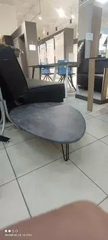 Стол журнальный Дадли (серый бетон) Выставочный образец