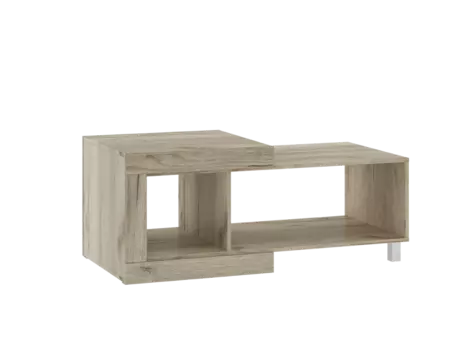 Стол журнальный ГЕНЕЗИС Дуб Серый Крафт/Белый глянец 71280119