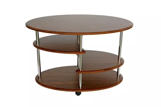 Стол журнальный Эллипс (орех)