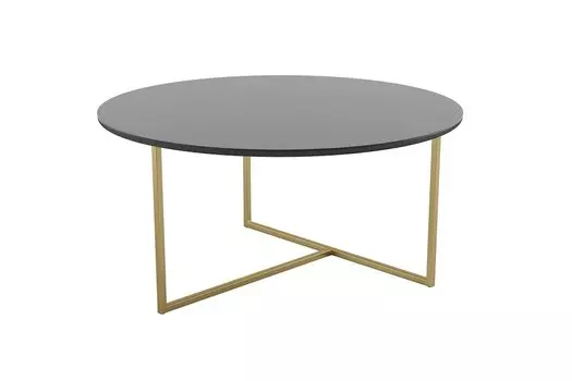 Стол журнальный Маджоре Glass черная Lacobel