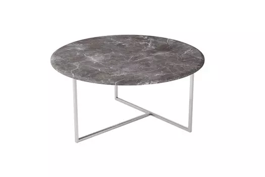 Стол журнальный Маджоре (серый мрамор)