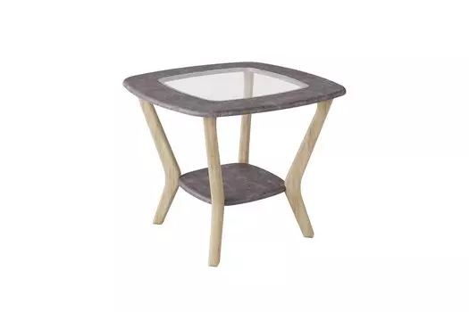 Стол журнальный Мельбурн (серый бетон)