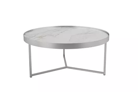 Стол журнальный Ориндж калакатта/хром