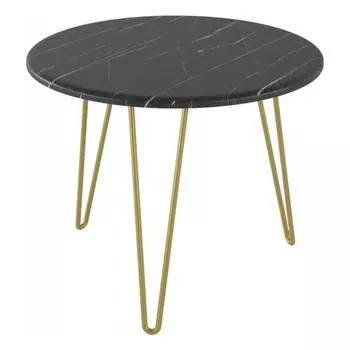 Стол журнальный "РИД Голд 430" (черный мрамор)