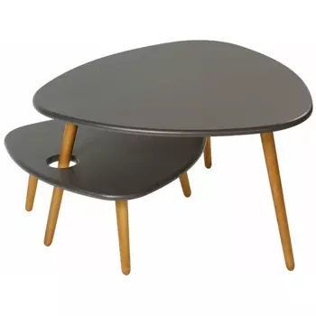 Стол журнальный Стилгрей (серый лен)