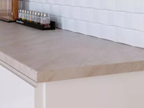 Столешница прямая Мрамор бежевый светлый матовая
