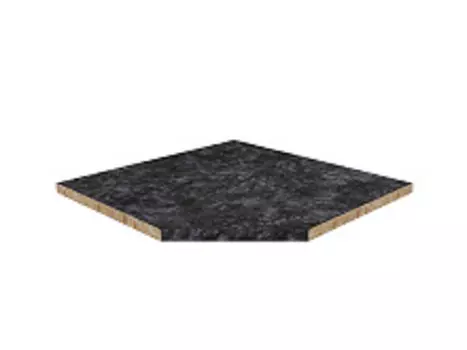 Столешница угловая Кастилло темный глянцевая