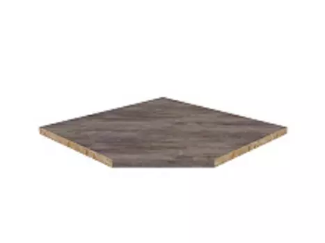 Столешница угловая Stromboly brown матовая