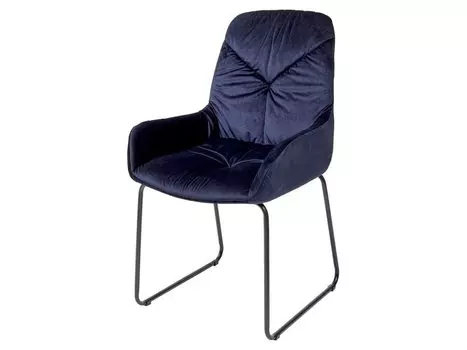 Стул ACCENT PK-30 темно-синий, велюр