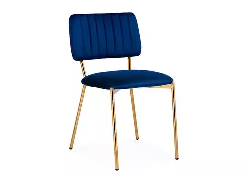 Стул Armond dark blue/gold