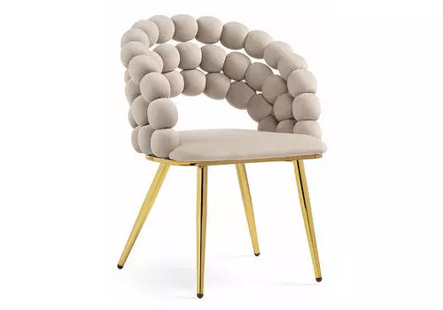 Стул Ball beige/gold