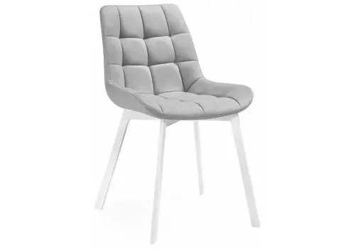 Стул Челси светло-серый / белый