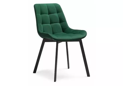 Стул Челси черный/зеленый
