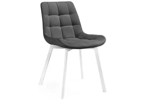 Стул Челси темно-серый/белый