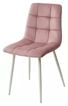 Стул CHILLI G108-15 пепел розы/ белый каркас, велюр