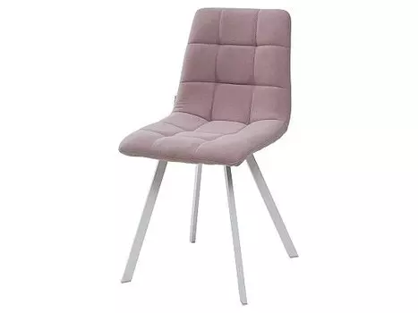 Стул CHILLI SQUARE UF860-04B сиреневый, ткань/ белый каркас