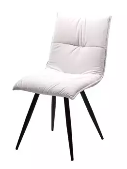 Стул CIRA VT7002-2 Белый, без пальчиковый велюр/ черный каркас