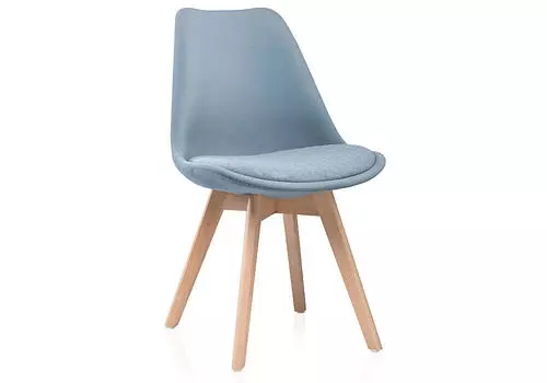 Стул деревянный Bonuss light blue/wood