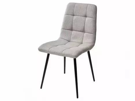 Стул ДИЛАН, цвет теплый серый #25, ткань / черный каркас