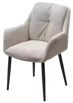 Стул DORE Garna-071 бежевый, ткань / черный каркас