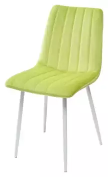 Стул DUBLIN G108-26 стебелек перца, велюр/белый каркас