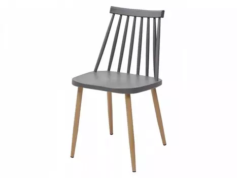 Стул EASEL темно-серый PP/металл ламинированный