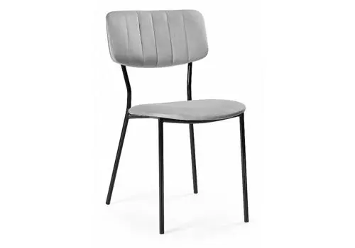 Стул Фиер серый / черный глянец