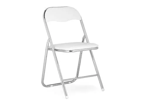Стул Fold 1 складной white/chrome