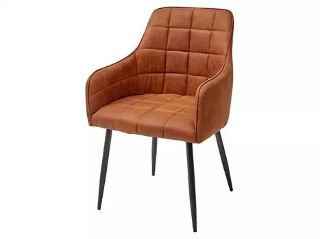 Стул HEIDI PK-02 коричнево-рыжий, ткань микрофибра