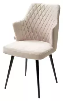 Стул HERMAN 360 град. ЛАТТЕ #25, велюр/чёрный каркас