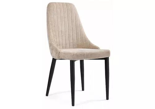 Стул на металлокаркасе Kora black / beige