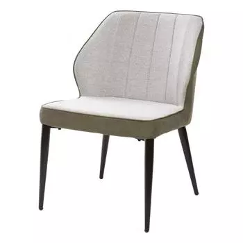 Стул-кресло RIVERTON светло-серый меланж FC-01/экокожа хаки