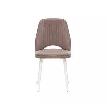 Стул Leset Арман Металл Белый/Велюр Латте