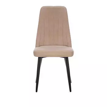 Стул Leset Дрим Металл Черный/Велюр VENDETTA 3 Бежевый