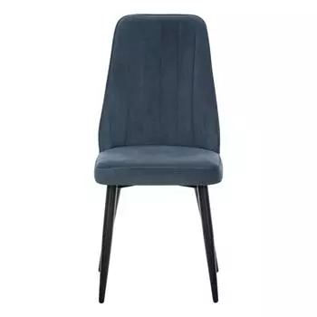 Стул Leset Дрим Металл Черный/Велюр VENDETTA 25 Морская волна